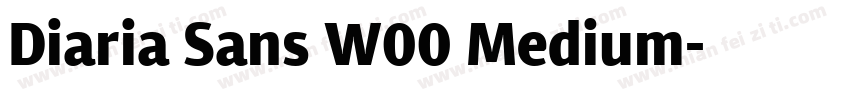 Diaria Sans W00 Medium字体转换